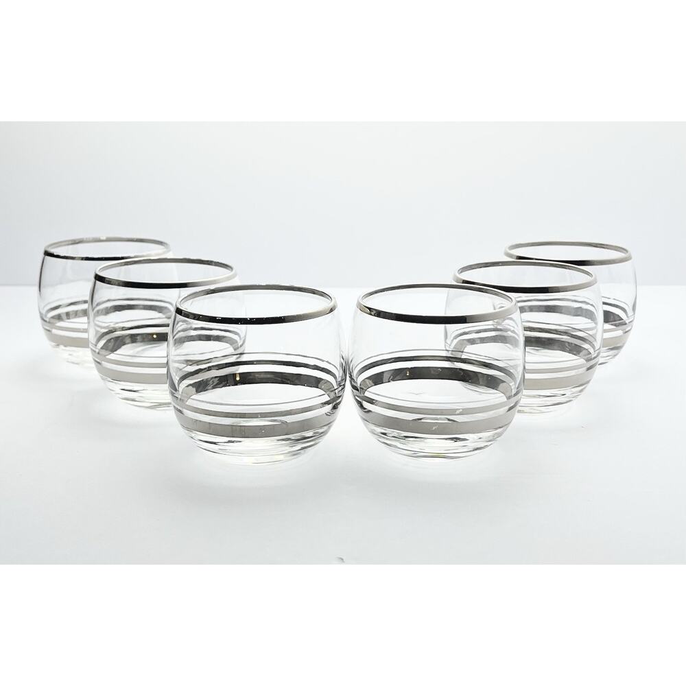 1950s Dorthy Thorpe Mid-century Vintage 7-Piece Martini Pitcher Roly Poly Set - Picture 5 of 11